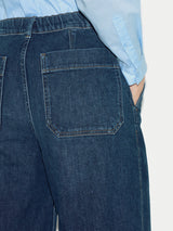 Hampstead Wide Leg Jean | Mid Blue