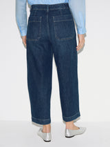 Hampstead Wide Leg Jean | Mid Blue