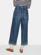 Hampstead Wide Leg Jean | Mid Blue