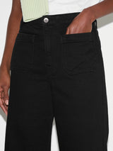 Rhea Patch Pocket Jean | Black