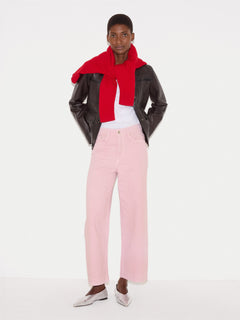 Tyne Wide Leg Cropped Jean | Pink