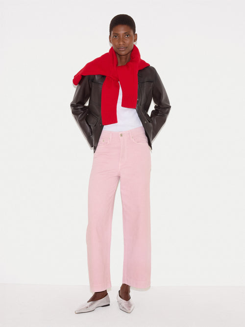 Tyne Wide Leg Cropped Jean | Pink