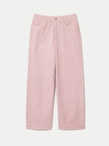 Tyne Wide Leg Cropped Jean | Pink