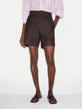 Denim Patch Pocket Short | Purple
