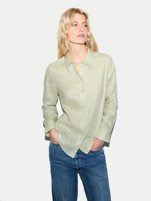 Linen Shirt | Green