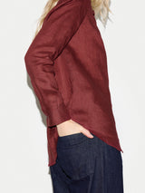 Linen Shirt | Red