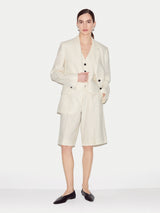 Linen Bermuda Short | Cream