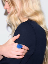 Lapis Disc Ring | BLUE