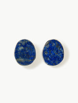 Lapis Disc Earring | BLUE