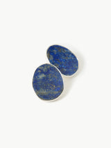 Lapis Disc Earring | BLUE