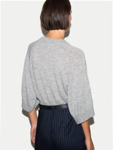 Gauzy Kimono Sleeve Jumper | Grey Melange
