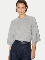 Gauzy Kimono Sleeve Jumper | Grey Melange