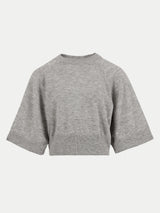 Gauzy Kimono Sleeve Jumper | Grey Melange