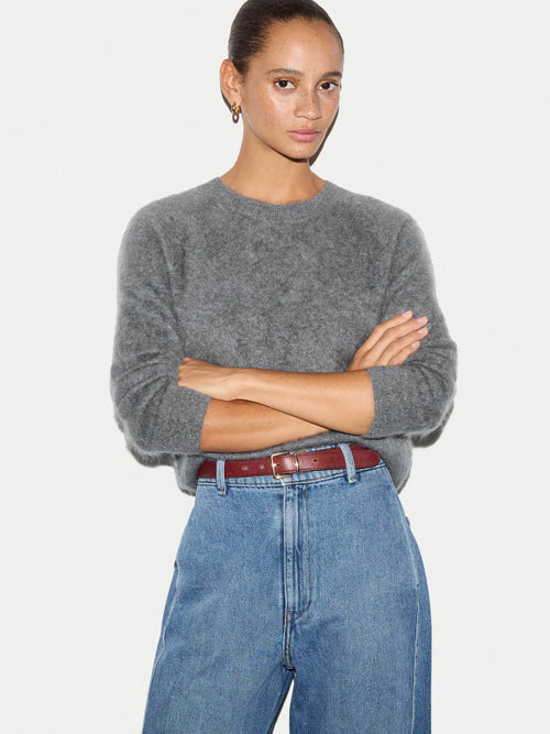 Halo Cashmere Baby Crew Jumper | Grey