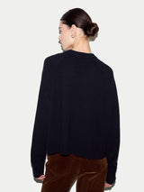 Wool Cashmere Blend Henley | Navy