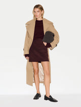 Baby Cord Mini Skirt | Burgundy