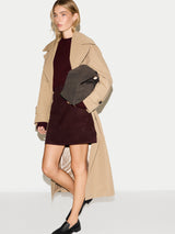 Baby Cord Mini Skirt | Burgundy