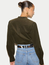 Baby Cord Shirt | Olive