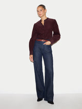 Baby Cord Shirt | Burgundy