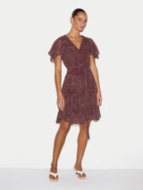 Optic Swirl Mini Dress | Red