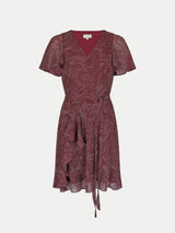 Optic Swirl Mini Dress | Red