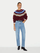 Halo Cashmere Cardigan | Burgundy