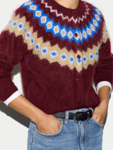 Halo Cashmere Cardigan | Burgundy