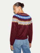 Halo Cashmere Cardigan | Burgundy