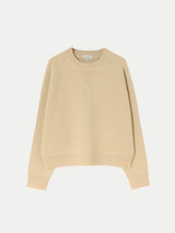Double Face Knitted Sweatshirt | Cream