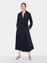 Baby Cord Shirt Dress | Navy
