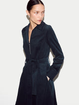 Baby Cord Shirt Dress | Navy