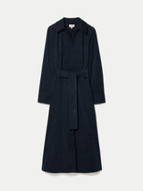 Baby Cord Shirt Dress | Navy
