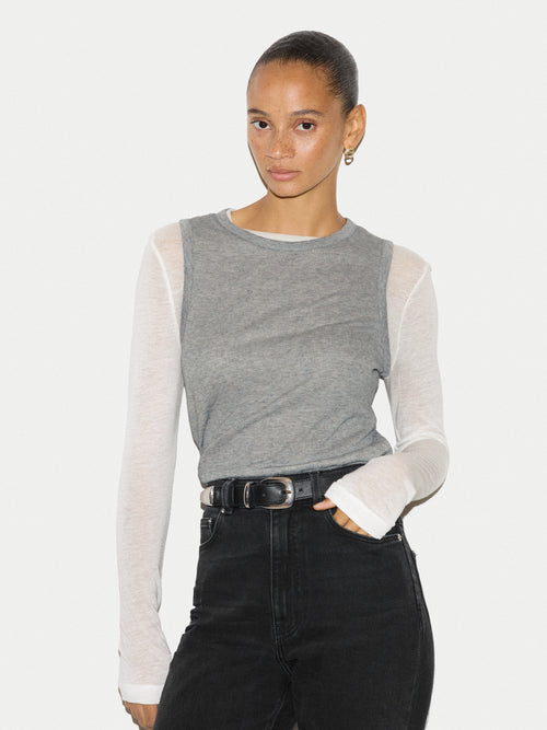 Layered 2 In 1 Top | Grey