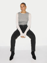 Layered 2 In 1 Top | Grey