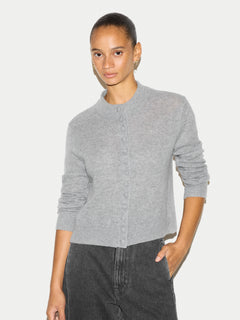 Merino Cashmere Cardigan | Grey