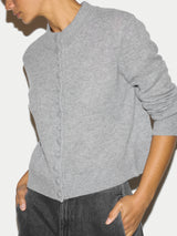 Merino Cashmere Cardigan | Grey