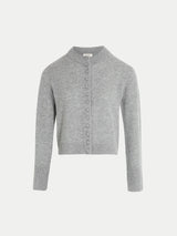Merino Cashmere Cardigan | Grey