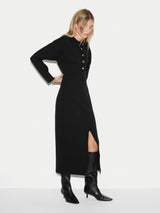 Stretch Knitted Dress | Black