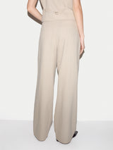 Kemp Linen Cotton Stripe Trouser | Beige