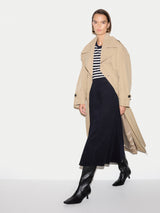Baby Cord Midi Skirt | Navy