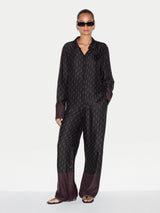 Geo Foulard Trouser | Black