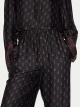 Geo Foulard Trouser | Black