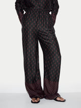 Geo Foulard Trouser | Black