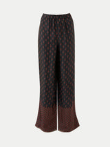Geo Foulard Trouser | Black
