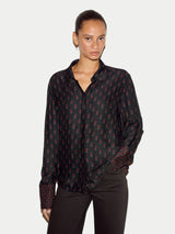 Geo Foulard Shirt | Black