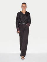 Geo Foulard Shirt | Black