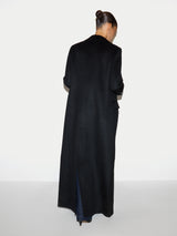 Wool Super Maxi City Coat | Black