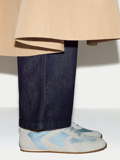 Porto Satin Trainer | Blue
