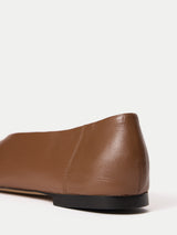 Lola Leather Ballerina | Tan