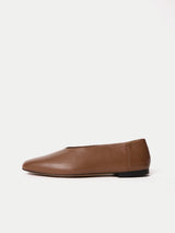 Lola Leather Ballerina | Tan